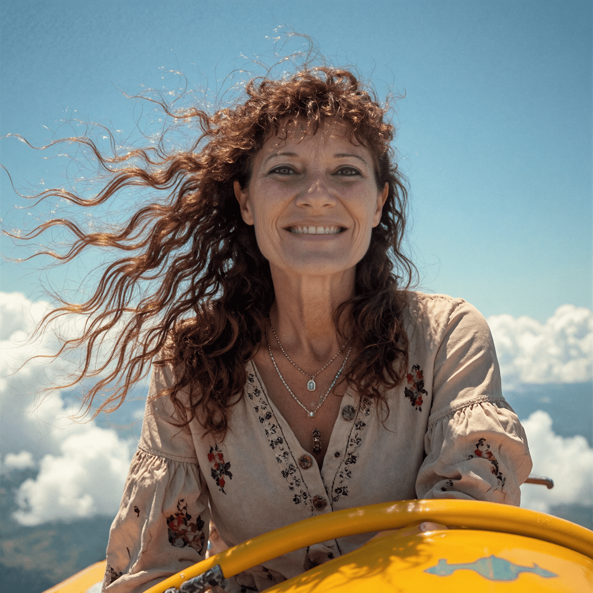 Me riding a rollercoaster